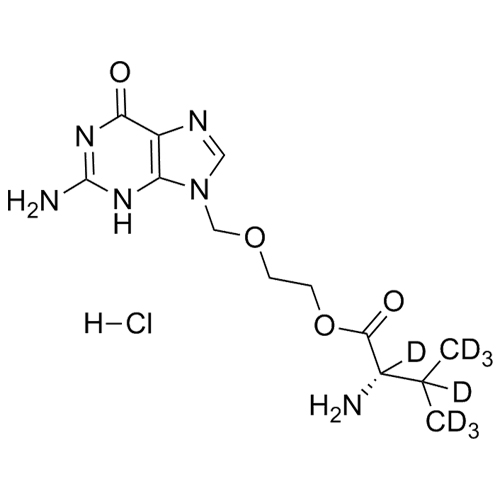Show details for Valacyclovir-d8 HCl Picture of Valacyclovir-d8 HCl