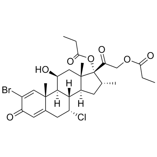 Show details for 2-Bromo alclometasone dipropionate Picture of 2-Bromo alclometasone dipropionate
