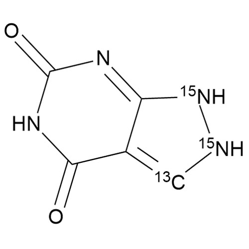Show details for Oxypurinol-13C-15N2 Picture of Oxypurinol-13C-15N2