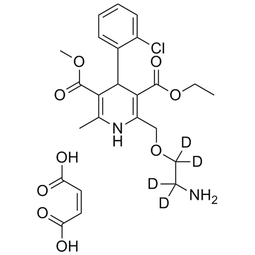 Show details for Amlodipine-d4 Maleate Picture of Amlodipine-d4 Maleate