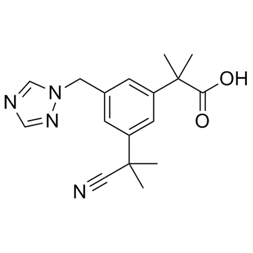 Show details for Anastrozole Monoacid Impurity Picture of Anastrozole Monoacid Impurity