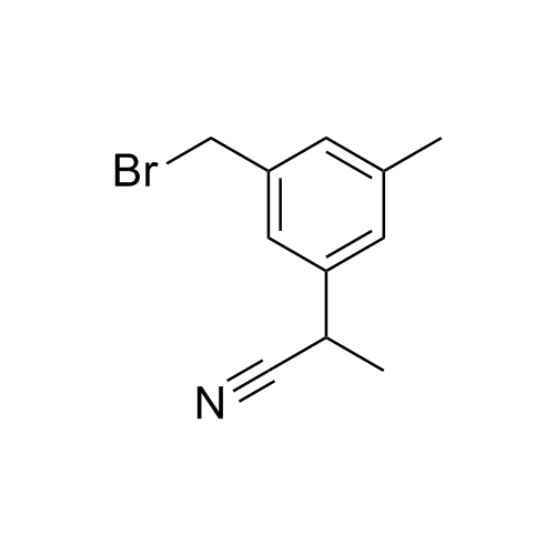 Show details for 2-(3-(bromomethyl)-5-methylphenyl)propanenitrile Picture of 2-(3-(bromomethyl)-5-methylphenyl)propanenitrile