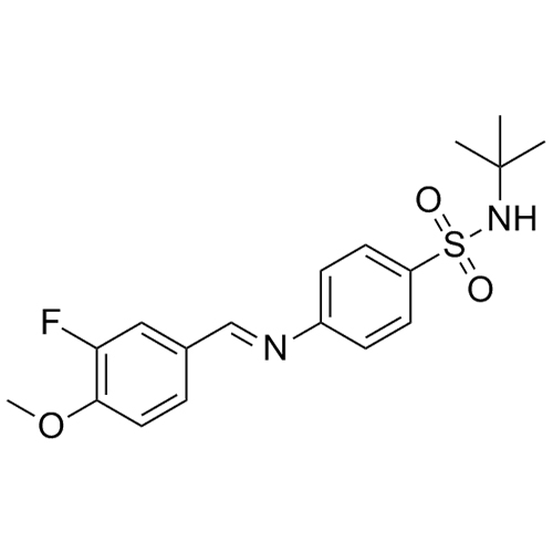 Picture of N-(3-Fluoro-4-methoxybenzylidene)-4-(tert-butylaminosulfonyl)aniline