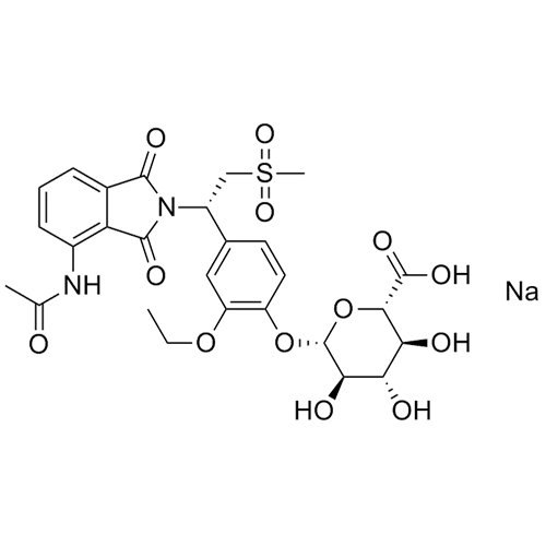 Show details for O-Desmethyl Apremilast Glucuronide Sodium Salt Picture of O-Desmethyl Apremilast Glucuronide Sodium Salt