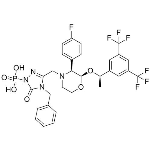 Show details for Fosaprepitant N-Benzyl Impurity Picture of Fosaprepitant N-Benzyl Impurity