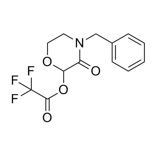 Picture of 4-benzyl-3-oxomorpholin-2-yl 2,2,2-trifluoroacetate