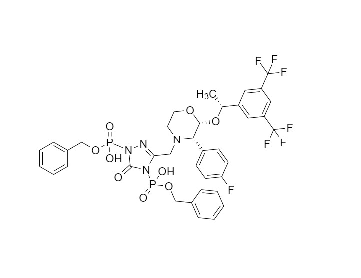Show details for Fosaprepitant Dibenzylphosphonate Impurity Picture of Fosaprepitant Dibenzylphosphonate Impurity