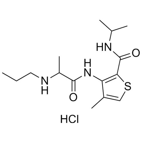 Show details for Articaine EP Impurity F HCl (Articaine Acid Propionamide HCl) Picture of Articaine EP Impurity F HCl (Articaine Acid Propionamide HCl)