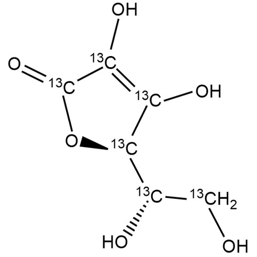 Show details for L-Ascorbic Acid-13C6 Picture of L-Ascorbic Acid-13C6