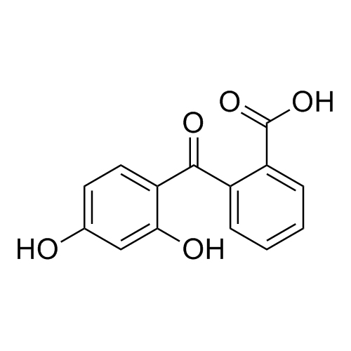 Picture of Aspirin Impurity (2-(2,4-Dihydroxybenzoyl)Benzoic Acid)