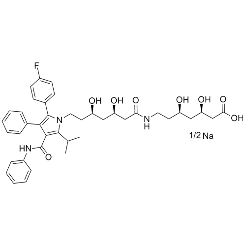 Picture of Atorvastatin EP Impurity F (Amide Impurity) Sodium Salt