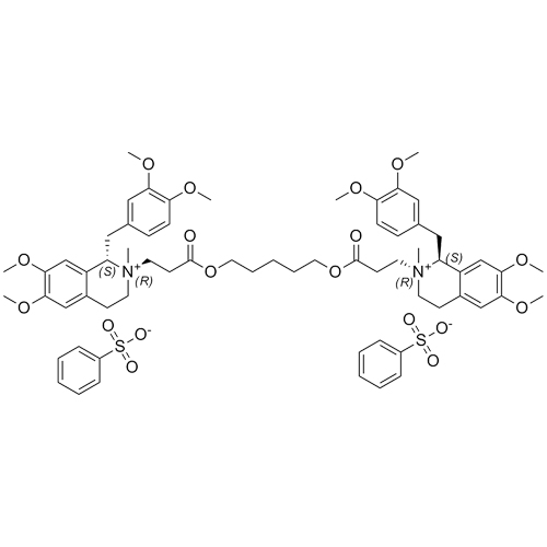 Show details for Cisatracurium Besylate EP Impurity G Dibesylate Picture of Cisatracurium Besylate EP Impurity G Dibesylate