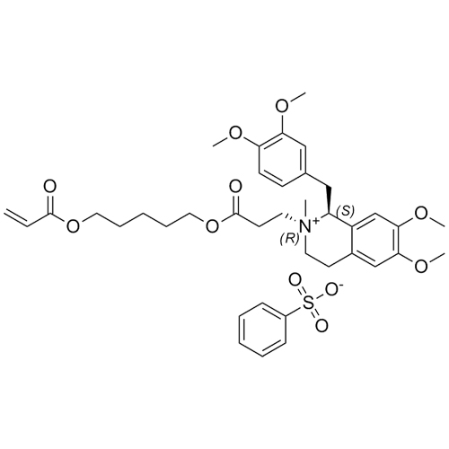 Show details for Atracurium Impurity C1 (trans-Monoacrylate) Besylate Salt Picture of Atracurium Impurity C1 (trans-Monoacrylate) Besylate Salt