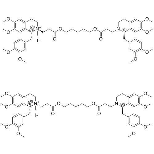 Picture of Atracurium Impurity A1 (trans-Monoquatenary) and A2 (cis-Monoquatenary) Mixture