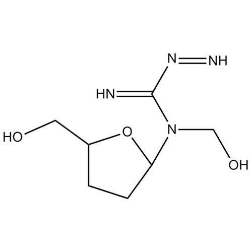 Show details for N-(Hydroxymethyl)-N-β-D-ribofuranosyldiazenecarboximidamide Picture of N-(Hydroxymethyl)-N-β-D-ribofuranosyldiazenecarboximidamide