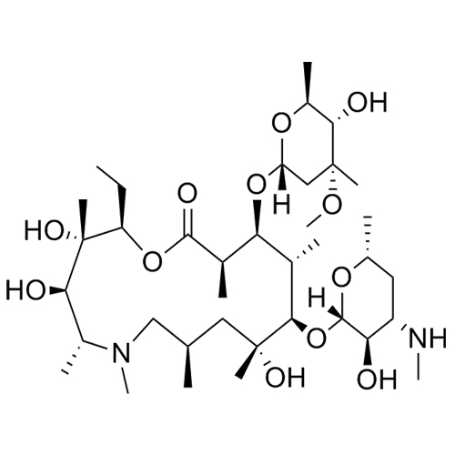 Picture of Azithromycin EP Impurity I (N-Desmethyl Azithromycin)