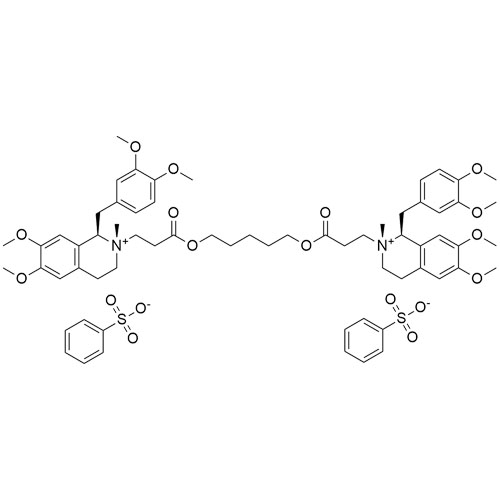 Show details for Cisatracurium Besylate EP Impurity U Dibesylate Salt (mixture of isomers) Picture of Cisatracurium Besylate EP Impurity U Dibesylate Salt (mixture of isomers)