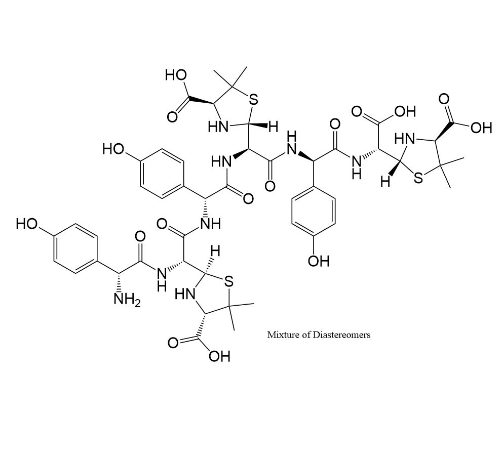 Picture of Amoxicillin Open Ring Trimer Impurity (mix. of diastereomers) (90%)