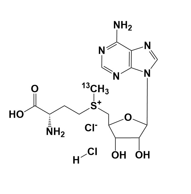 Show details for S-(5′-Adenosyl) -L-methionine-(S-methyl-13C) chloride Picture of S-(5′-Adenosyl) -L-methionine-(S-methyl-13C) chloride