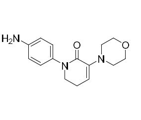 Picture of 1-​(4-​Aminophenyl)​-​5,​6-​dihydro-​3-​(4-​morpholinyl)​-​2(1H)​-​pyridinone
