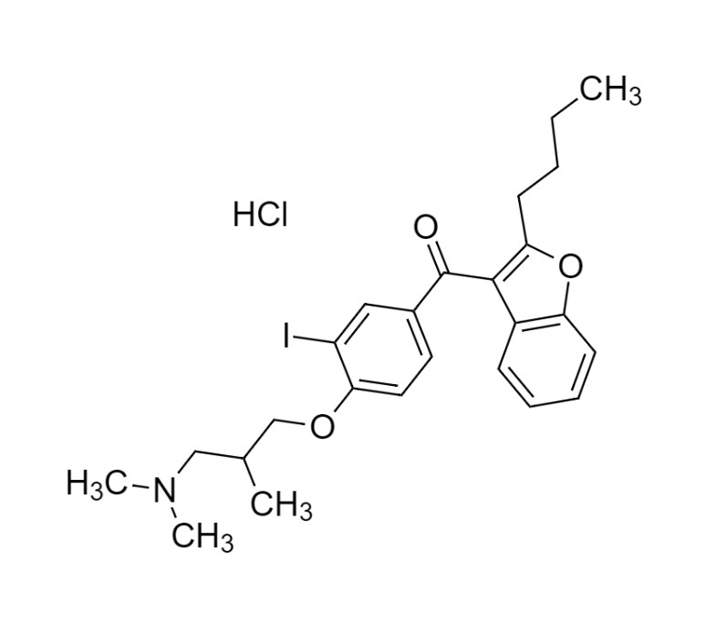 Show details for Amiodarone N-dimethyl Impurity HCl Picture of Amiodarone N-dimethyl Impurity HCl