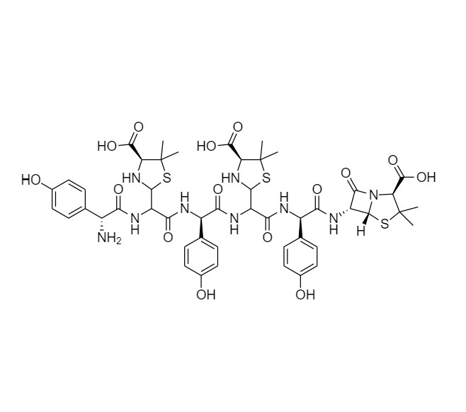 Show details for Amoxicillin Trimer Closed (Mixture of Diastereomers) Picture of Amoxicillin Trimer Closed (Mixture of Diastereomers)