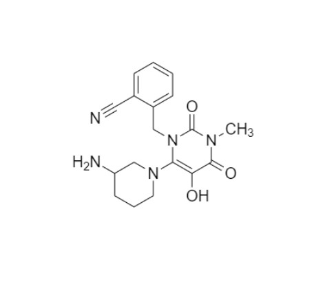Picture of Alogliptin 5-Hydroxy Impurity (racemic)