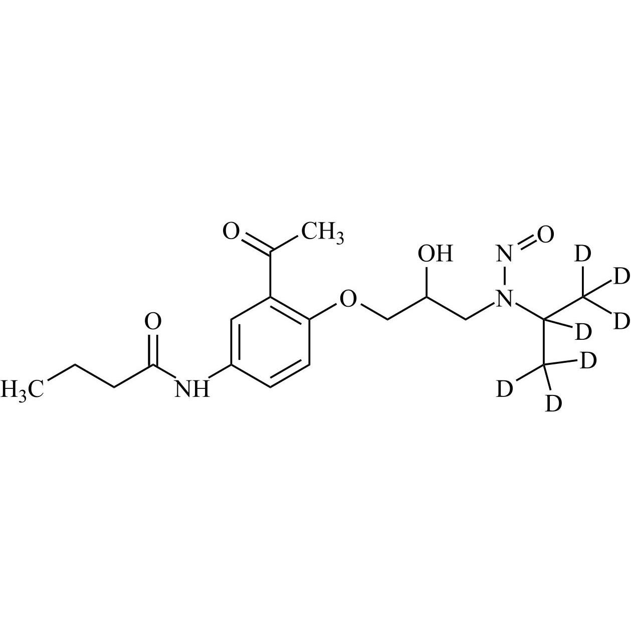 Picture of N-Nitroso Acebutolol-d7