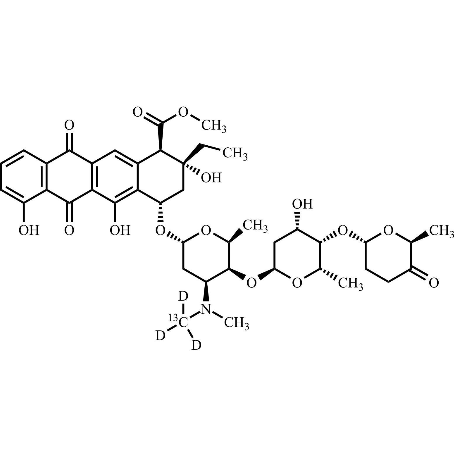 Picture of Aclarubicin-13C-d3