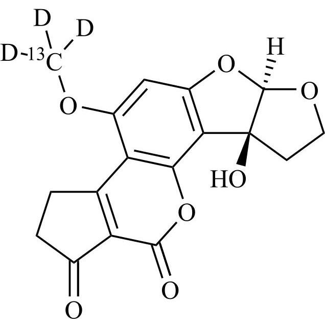 Show details for Aflatoxin M2-13C-d3 Picture of Aflatoxin M2-13C-d3