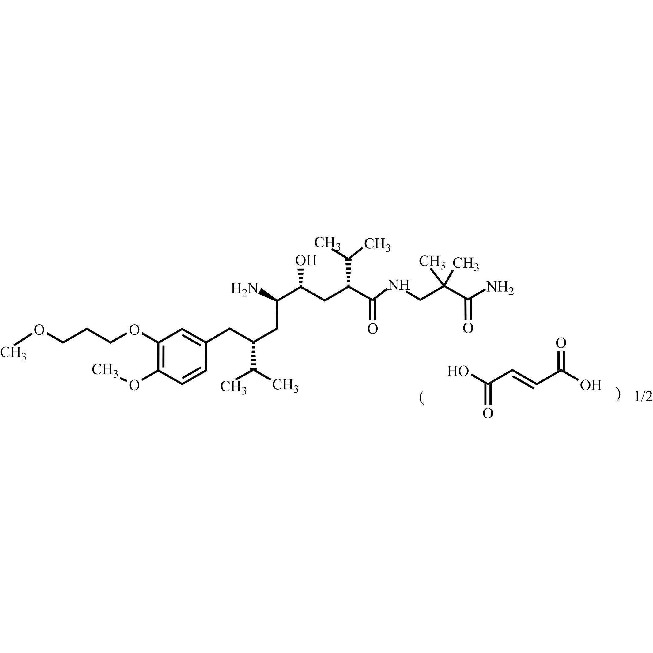 Show details for Aliskiren Hemifumarate Enantiomer (RRRR isomer) Impurity Picture of Aliskiren Hemifumarate Enantiomer (RRRR isomer) Impurity
