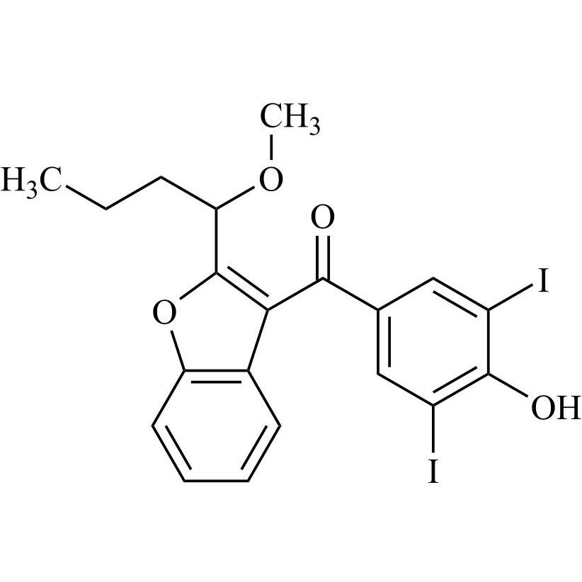 Picture of Des-O-[2-(diethylamino)ethyl]-1-methoxy Amiodarone