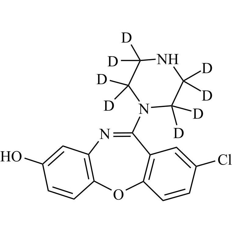 Picture of Amoxapine Impurity 10-d8 (8-Hydroxyamoxapine-d8)
