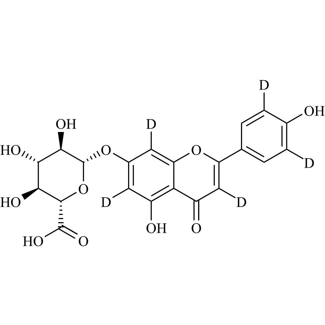 Picture of Apigenin-d5 7-O-Glucuronide