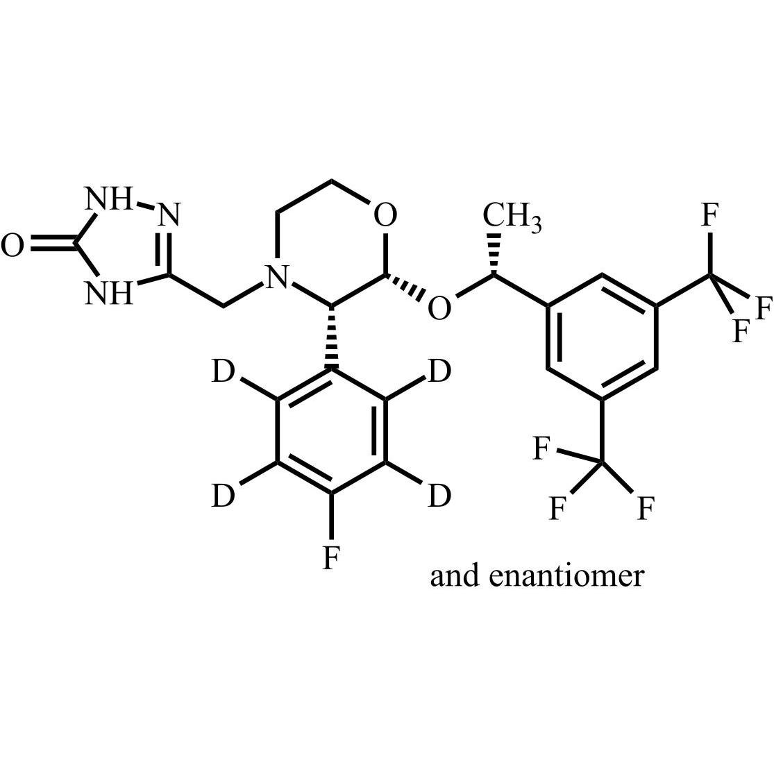Picture of Aprepitant-d4 (Mixture of Enantiomers)