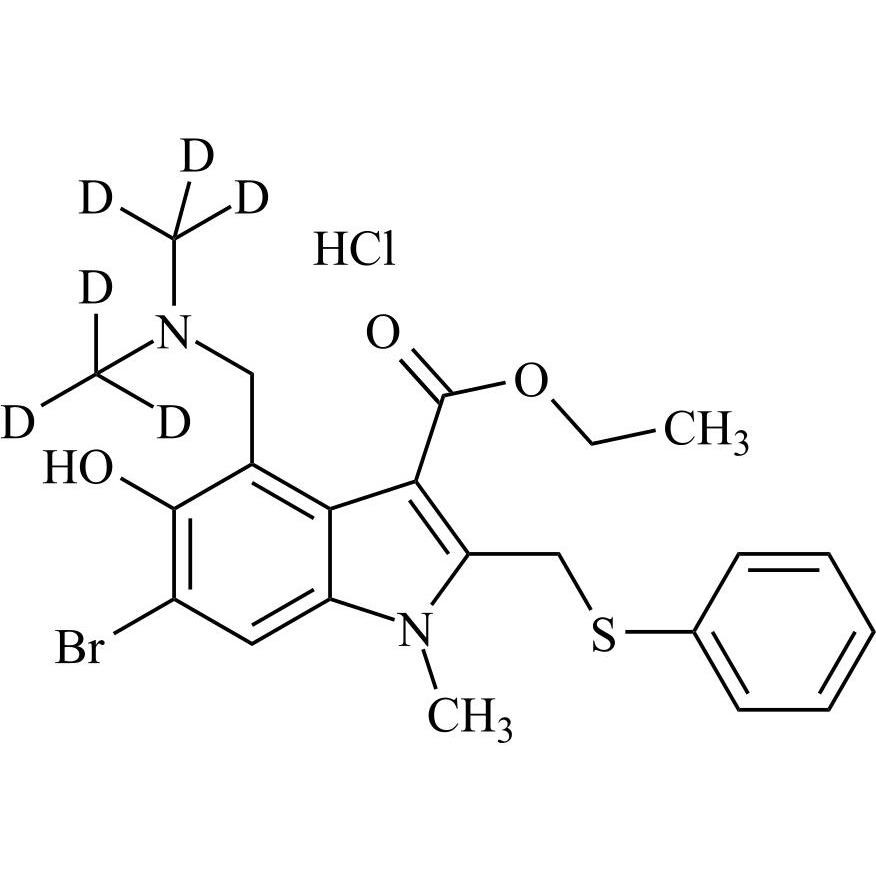 Picture of Arbidol-d6 HCl (Umifenovir-d6 HCl)