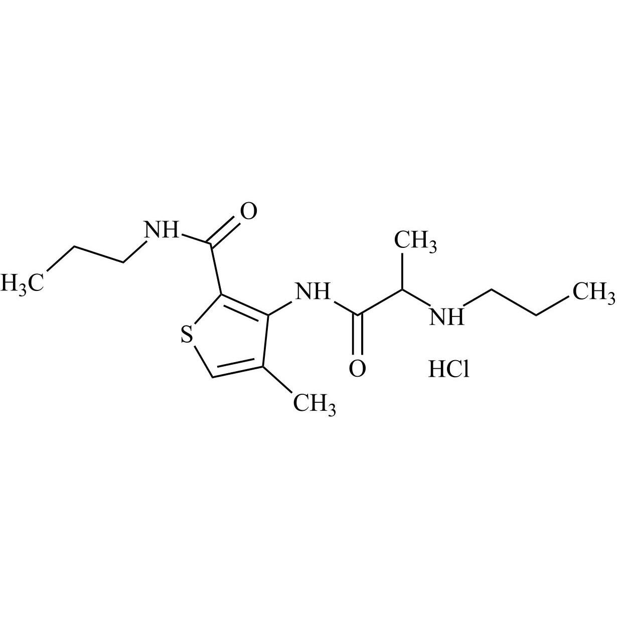 Show details for Articaine EP Impurity F HCl (Articaine Acid Propionamide HCl) Picture of Articaine EP Impurity F HCl (Articaine Acid Propionamide HCl)