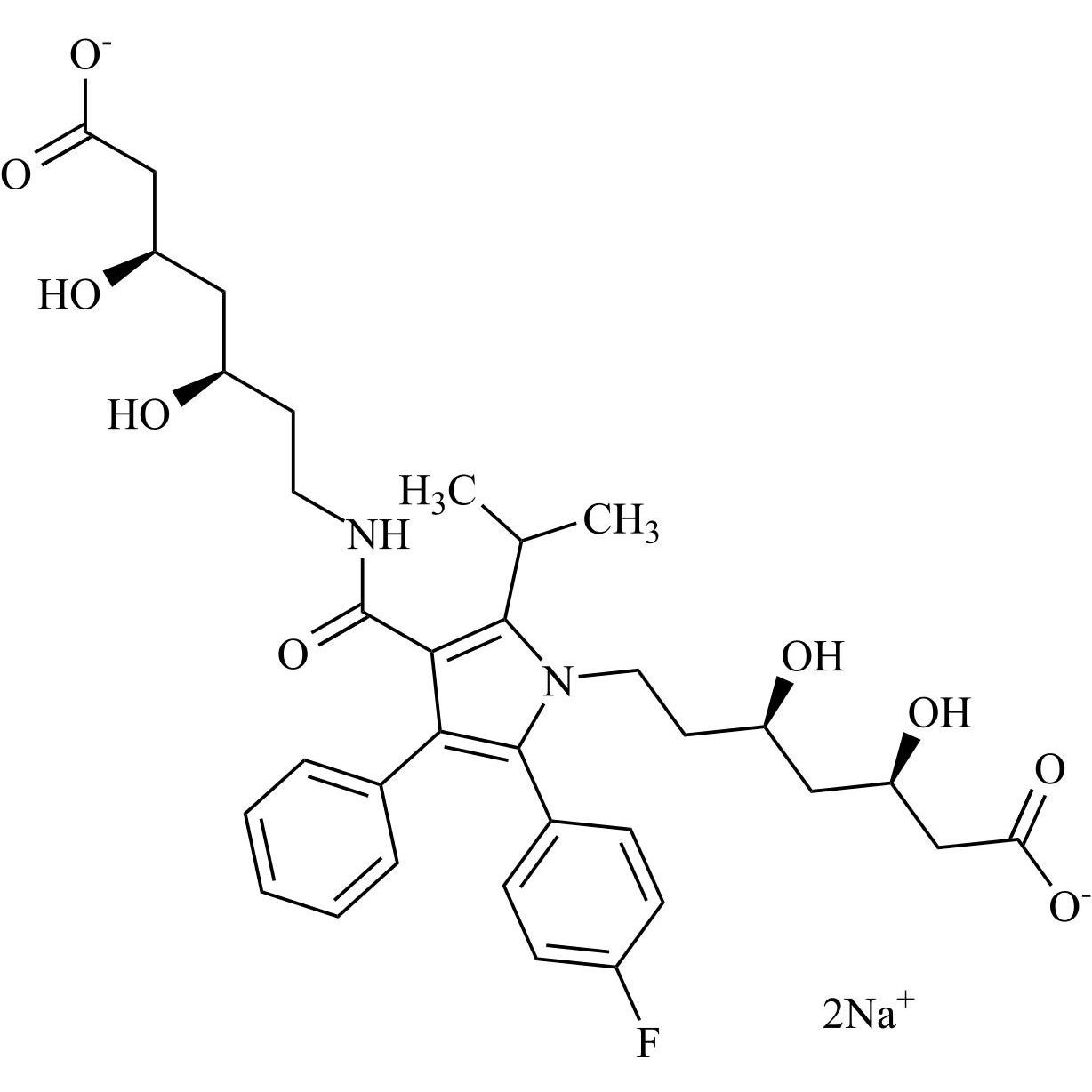 Picture of Atorvastatin Impurity 93 Disodium Salt