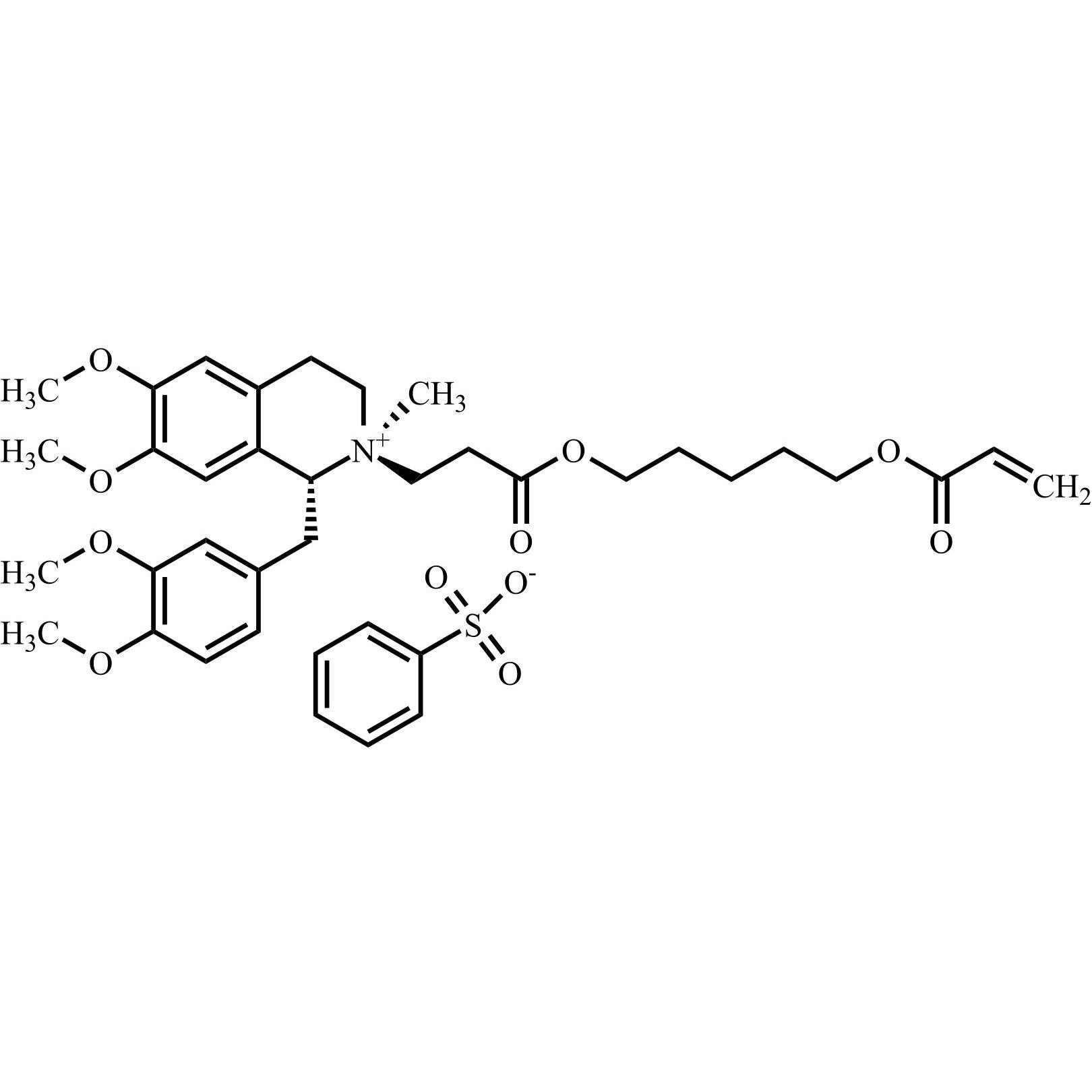 Show details for Cisatracurium Besilate EP Impurity N Benzenesulfonate Picture of Cisatracurium Besilate EP Impurity N Benzenesulfonate