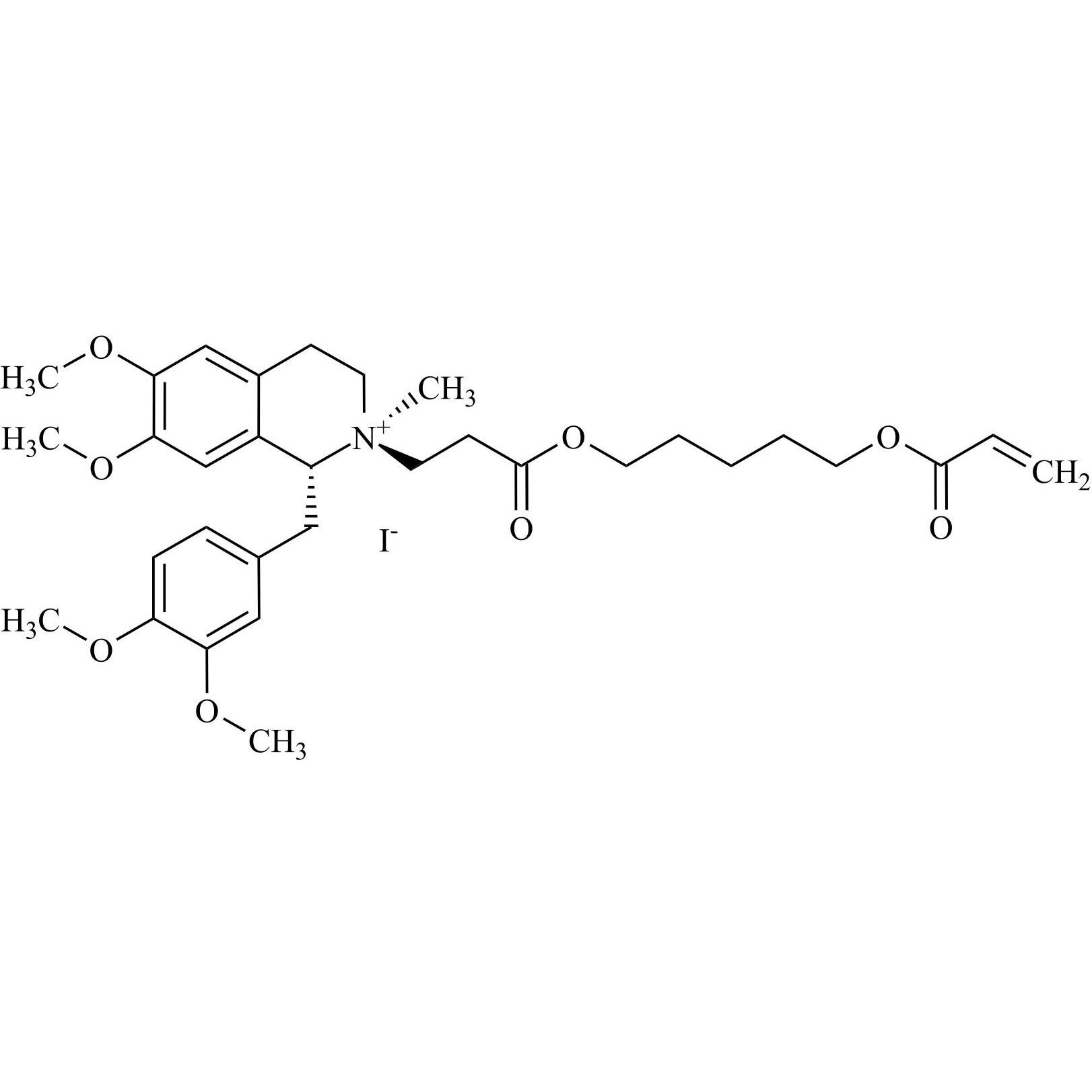 Show details for Cisatracurium Besilate EP Impurity N Iodide Picture of Cisatracurium Besilate EP Impurity N Iodide