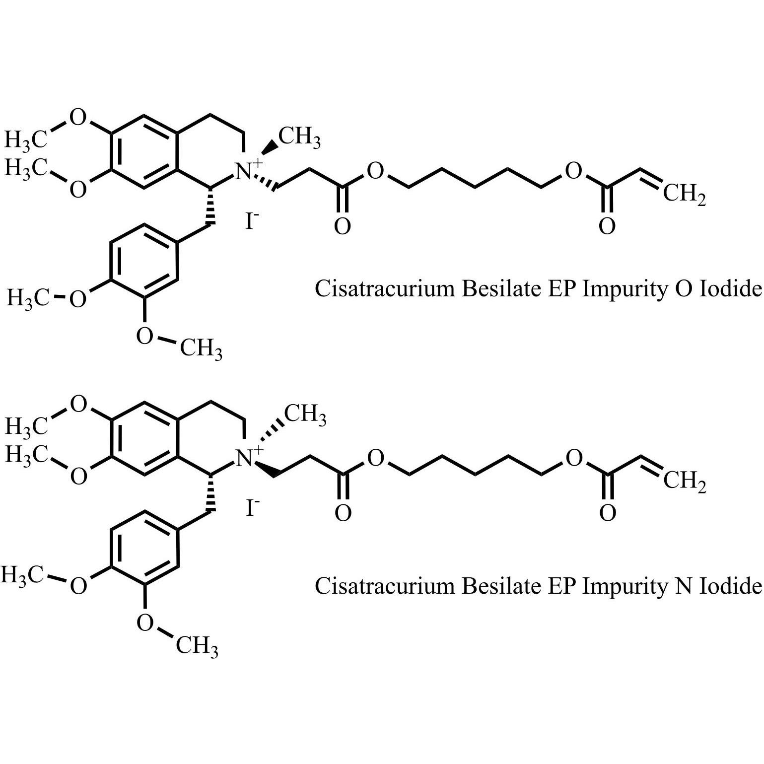 Show details for Cisatracurium Besilate EP Impurity N and O Iodide (Mixture of Diastereomers) Picture of Cisatracurium Besilate EP Impurity N and O Iodide (Mixture of Diastereomers)