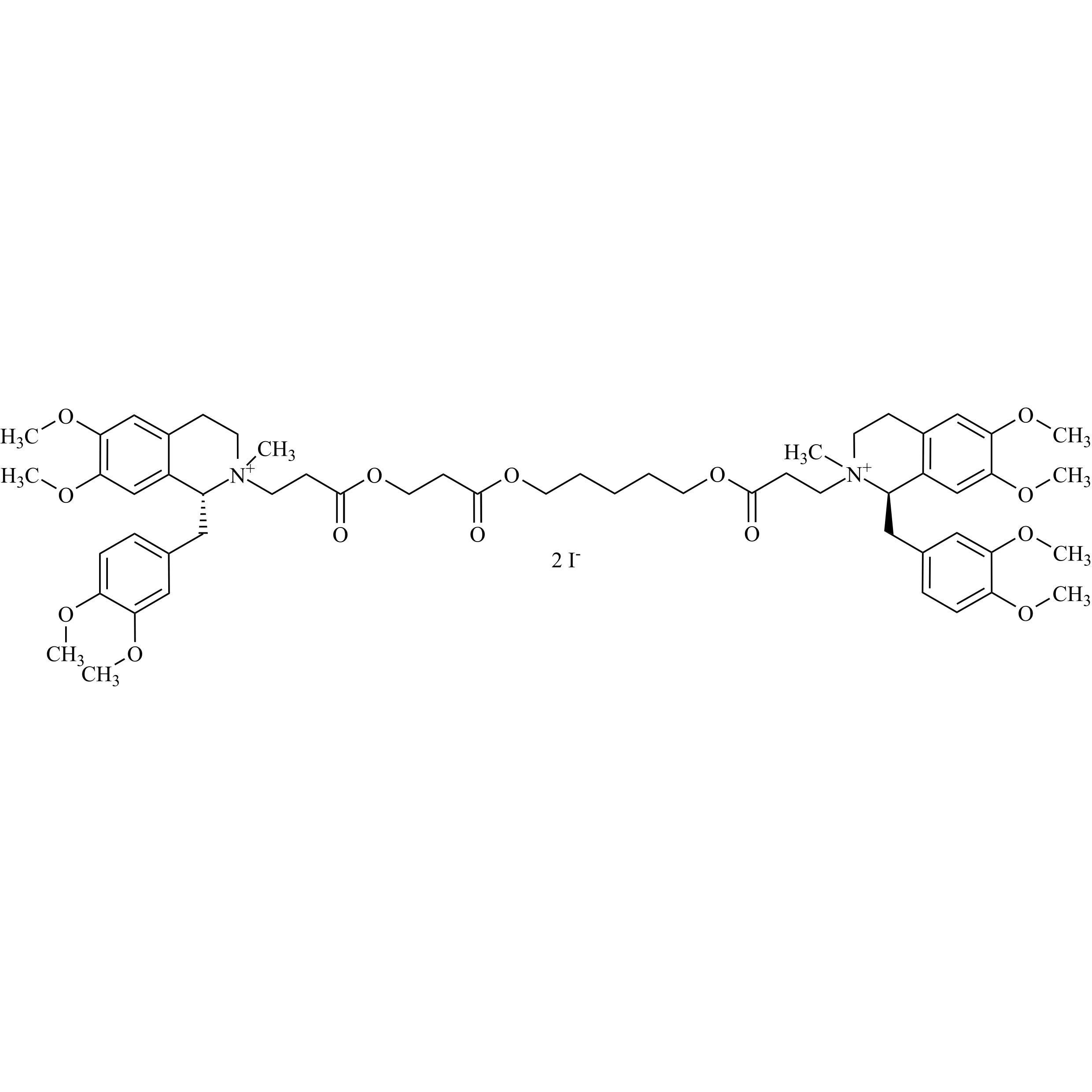 Show details for Atracurium Impurity 11 Diiodide (Mixture of Diastereomers) Picture of Atracurium Impurity 11 Diiodide (Mixture of Diastereomers)