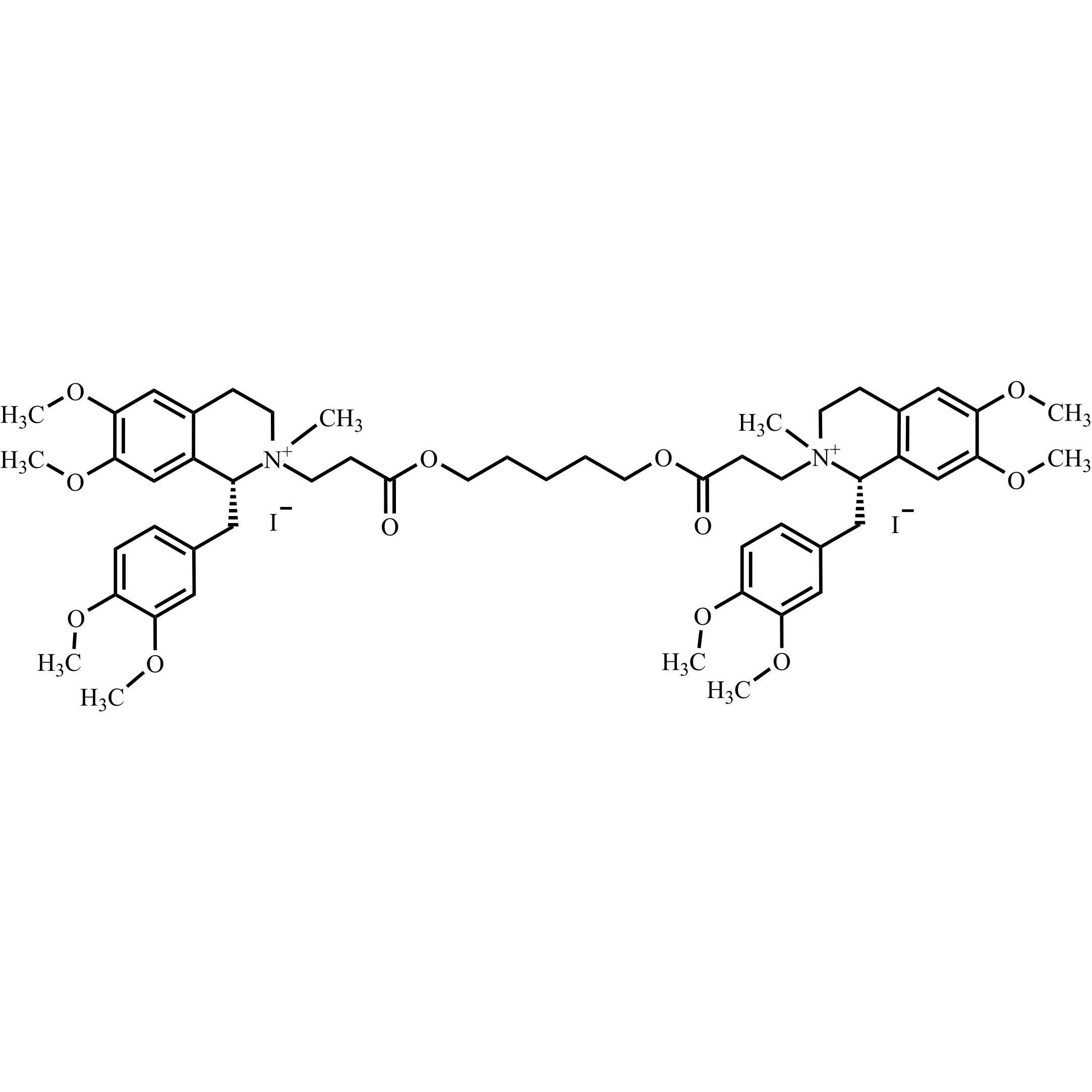 Show details for Atracurium Impurity 10 Iodide (Mixture of Diastereomers) Picture of Atracurium Impurity 10 Iodide (Mixture of Diastereomers)
