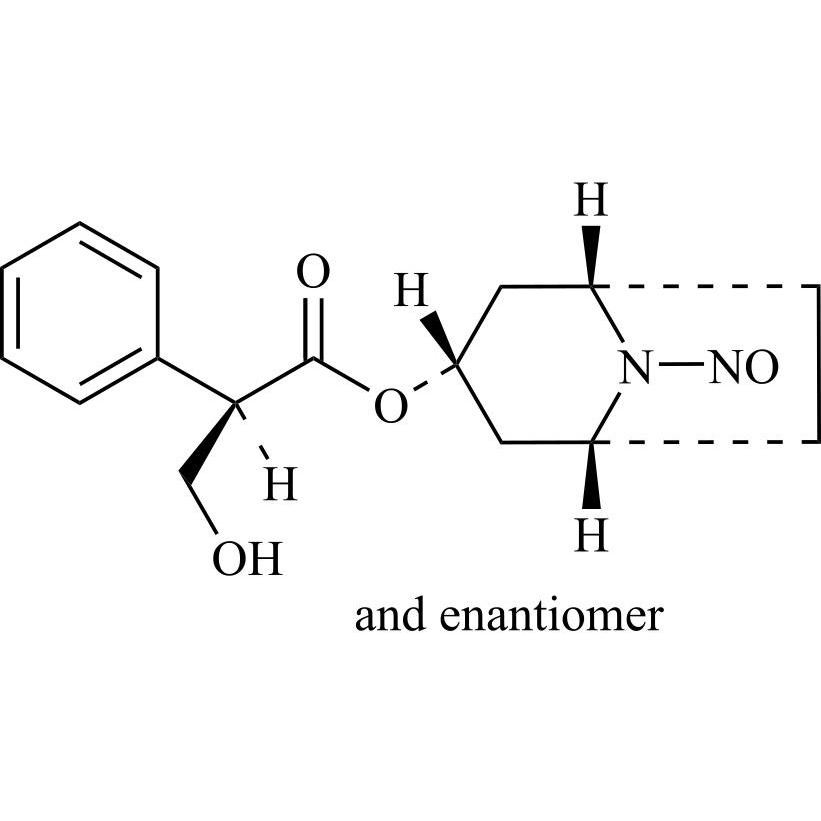 Picture of N-Nitroso Atropine EP Impurity B (N-Nitroso Noratropine, N-Nitroso rac-Hyoscyamine EP Impurity E, N-Nitroso rac-Norhyoscyamine)