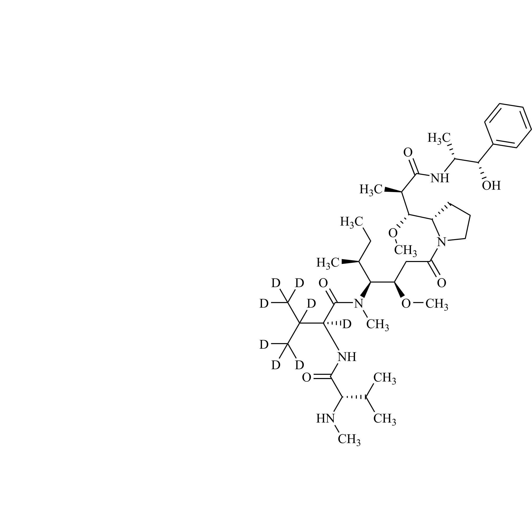 Show details for Monomethylauristatin E-d8 Picture of Monomethylauristatin E-d8
