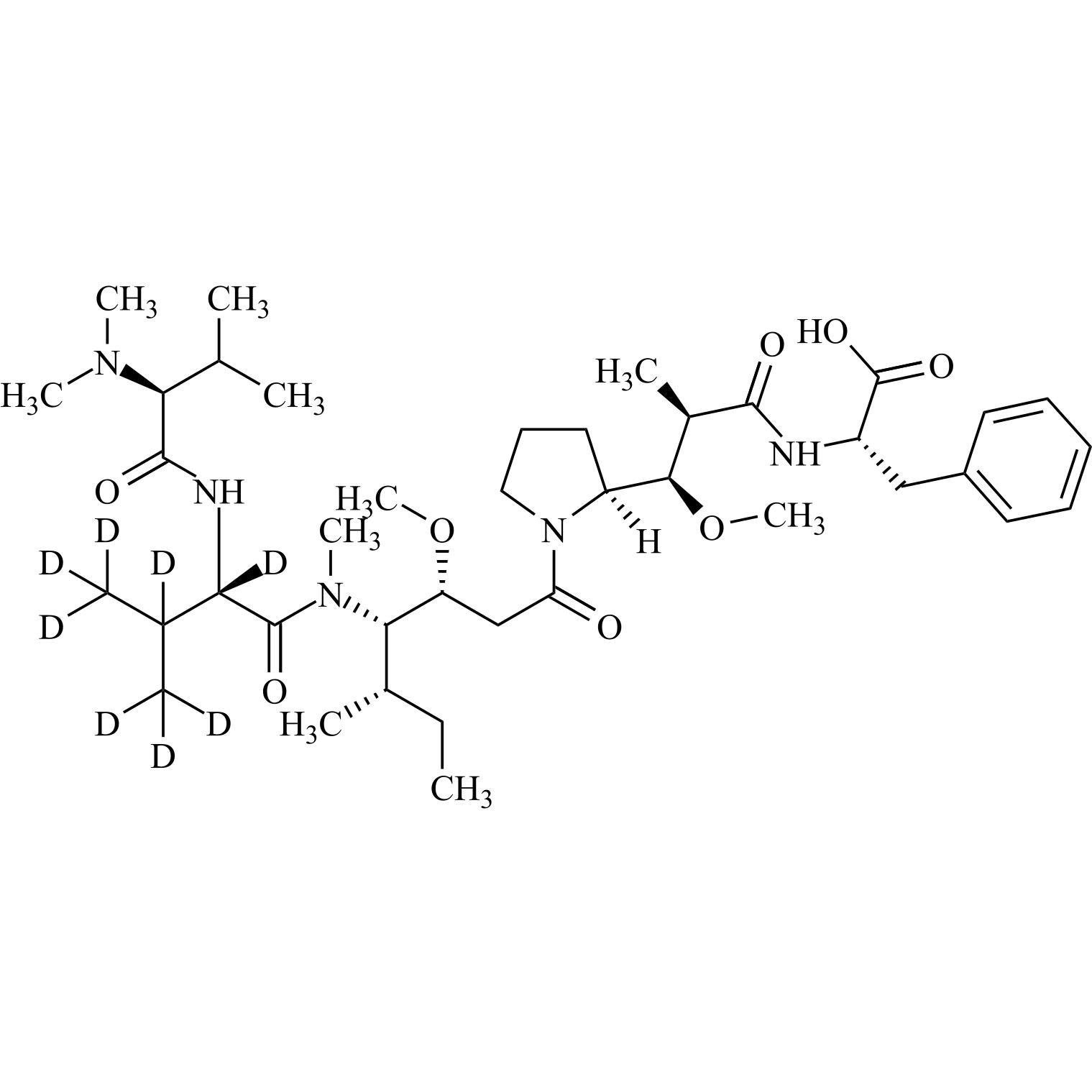 Show details for Auristatin F-d8 Picture of Auristatin F-d8