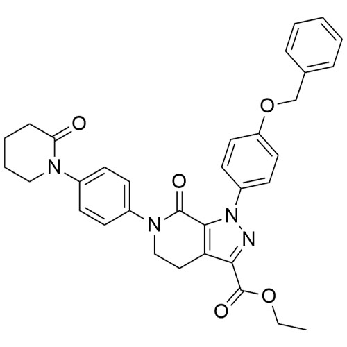 Picture of 4-Benzyloxy Apixaban Ethyl Ester Impurity