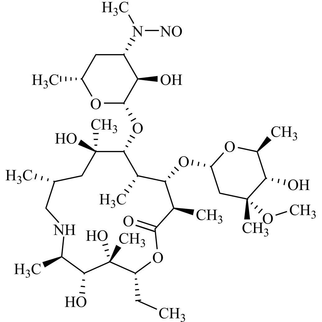 Show details for N1-N-Nitroso Azithromycin Impurity 34 Picture of N1-N-Nitroso Azithromycin Impurity 34