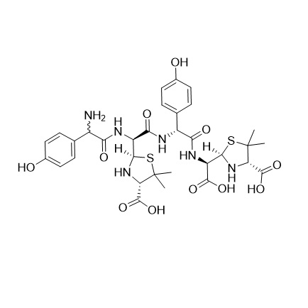 Show details for Amoxicillin Dimer (penicilloic acid form)(Mixture of Diastereomers) Picture of Amoxicillin Dimer (penicilloic acid form)(Mixture of Diastereomers)