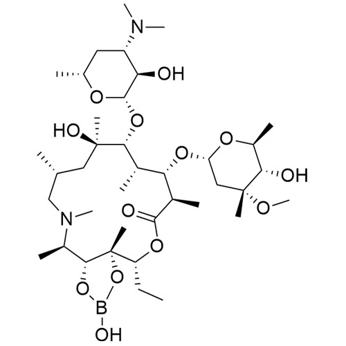 Show details for Azithromycin 11,12-hydrogen borate Picture of Azithromycin 11,12-hydrogen borate
